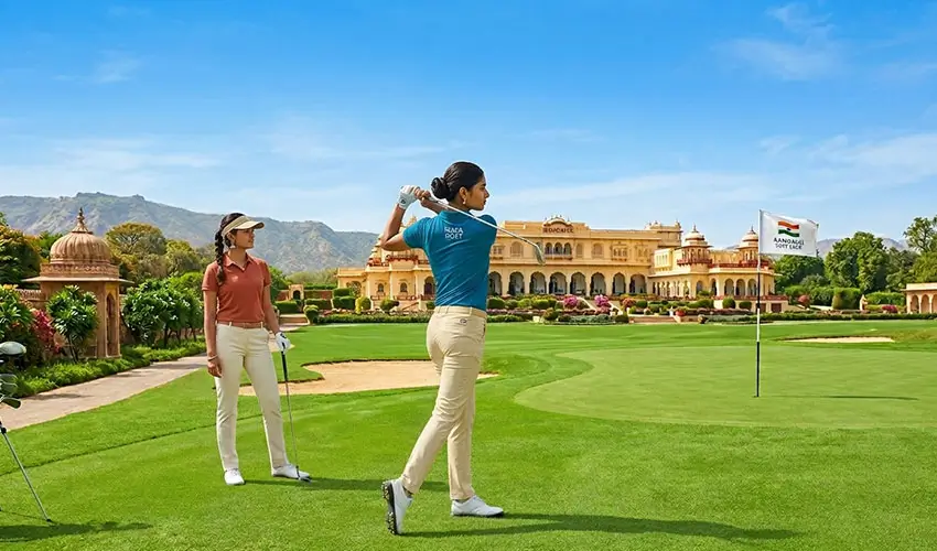 Golfing in India